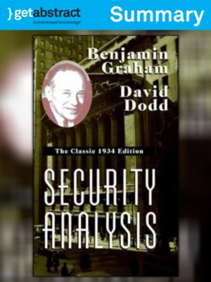 cover image of Security Analysis (Summary)